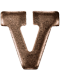 Awarded for distinguished actions in combat (valor) Gold Letter V