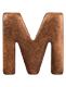 Bronze Letter M